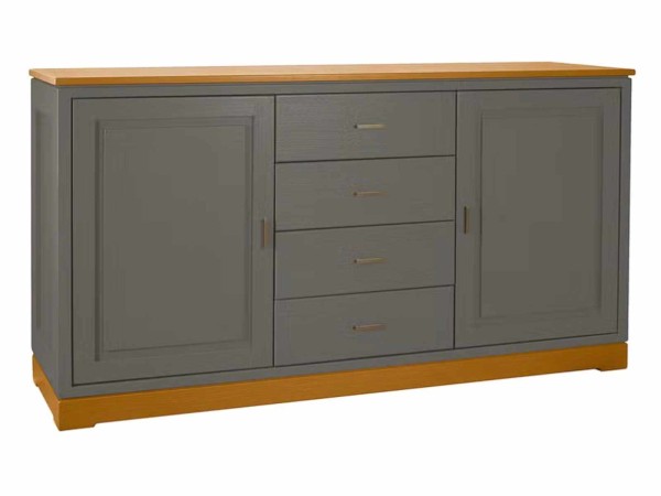 Sideboard Casaventi 2-türig mit 4 Schubladen Pinie Massivholz