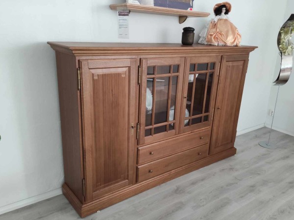 Hochanrichte Highboard Duett B 210 H 136 cm Pinie massiv Ausstellungsstück