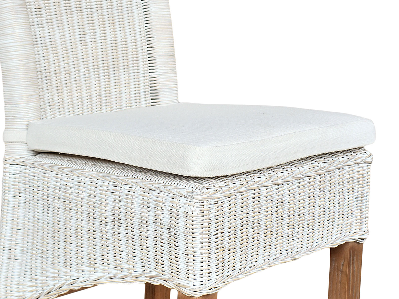 Perth Rattan Essstisch weiß natur Stuhl nachhaltig Wohnen Korbstuhl Casamia | Rattanstuhl Stuhl Esszimmer