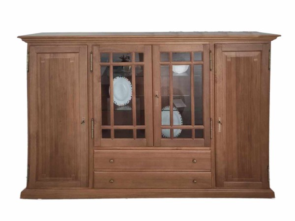 Hochanrichte Highboard Duett B 210 H 136 cm havanna Pinie massiv Ausstellungsstück