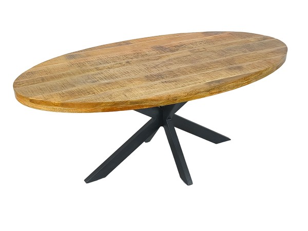 Esstisch Liverpool oval 190x100cm Esszimmertisch Mangoholz massiv