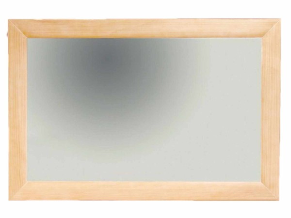 Wand-Spiegel 120 x 80 cm karamell mit Massivholz-Rahmen Spiegel Quadro Pinie massiv