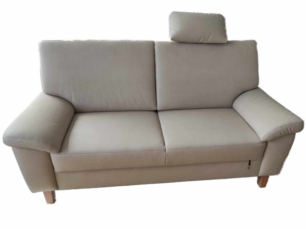 Sofa Couch mit Kopfteil 2.5 Sitzer Ausstellungsstück 183x92x90cm Creme