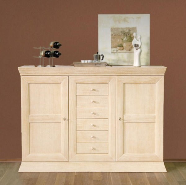 Highboard Sideboard Ausstellungsstück B162 H116cm Anrichte Quadro Pinie massiv