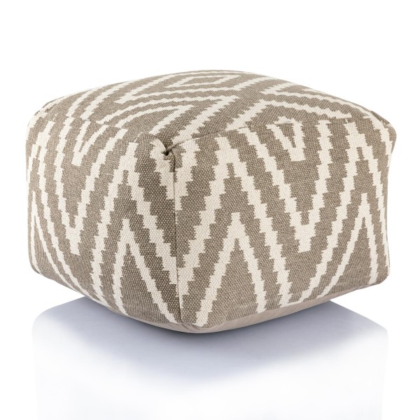 Fusshocker Pouf Sitzwürfel Kelim 50x35x50cm Bodenkissen Baumwolle