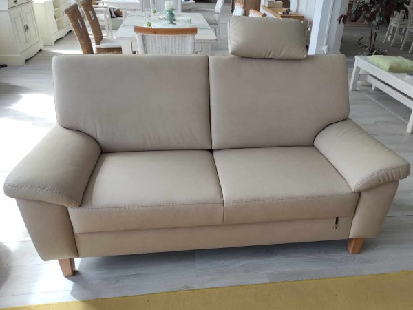 Sofa Couch mit Kopfteil 2.5 Sitzer Ausstellungsstück 183x92x90cm Creme